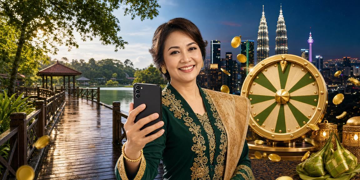 Roulette bertemakan Hari Raya Malaysia — permainan kasino perayaan dalam talian